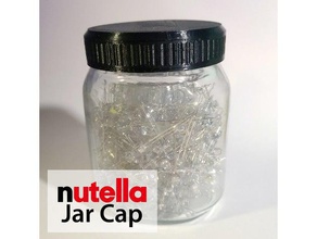nutella 450g jar cap old version containers 3d print model - Mito3D