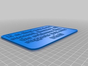 motivational plaque 3d print model - Mito3D