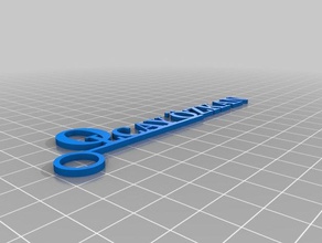 meine angepasste name-tag Schlüsselanhänger 3d print model - Mito3D