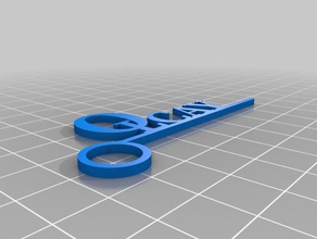 meine angepasste name-tag Schlüsselanhänger 3d print model - Mito3D