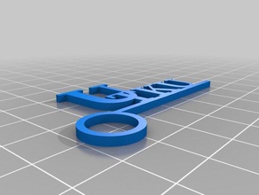 meine angepasste name-tag Schlüsselanhänger 3d print model - Mito3D