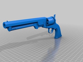 Colt 1851 navy revolver 3d print model - Mito3D