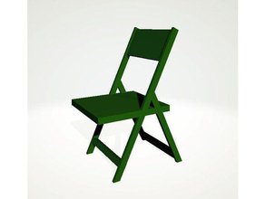 sedia pieghevole in scala 1 15 modello mobili 3d print model - Mito3D