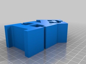 la mia su misura variabile word scultura 3d print model - Mito3D