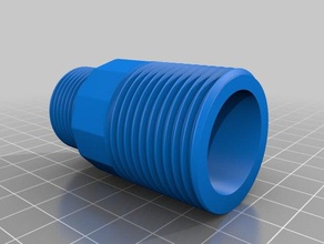 g1 g34 adapter inner outer thread outdoor garden pipe 3d print model - Mito3D