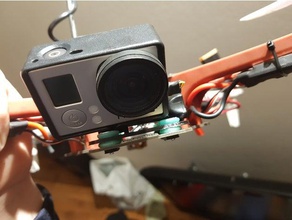 f450 gopro anti vibrazioni di montaggio drone mount 3d print model - Mito3D