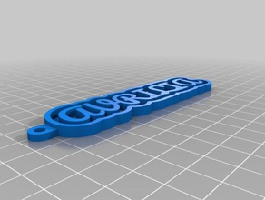 il mio personalizzato kliaey catena vostro nome personale portachiavi 3d print model - Mito3D