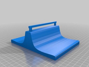 trimestre de tubos moer ferroviário fingerboarding escala rampa 3d print model - Mito3D