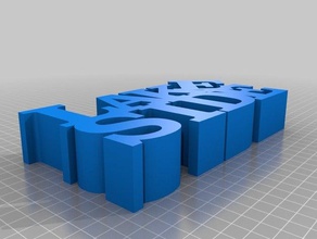 lakeside word sculpture sculptures customized 3d print model - Mito3D