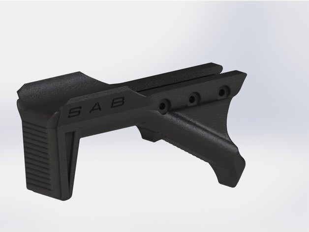 sab cobra fore-grip foregrip 3D print model - Mito3D