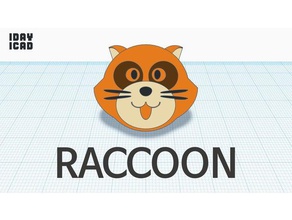 1dia 1cad raccoon animais 1day1cad 3d print model - Mito3D