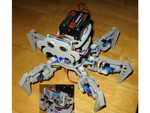 lustig hexapod-remix Robotik 3d print model - Mito3D