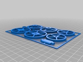 3d printable wind up car remix diy 3d print model - Mito3D