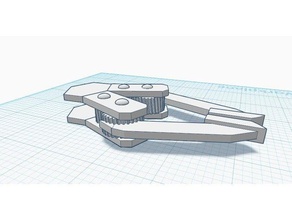 simple bot claw robotics mechanical 3d print model - Mito3D