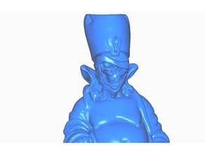 undead queen buddha egyptian collection sculptures nefertiti remix 3d print model - Mito3D