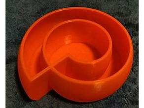 spiralbowl1 Dekor container 3d print model - Mito3D
