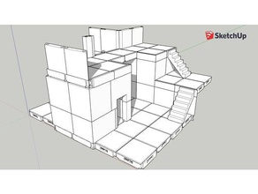 modulare dungeon tiles wip giocattolo gioco accessori dnd piastrelle terreno miniature rpg da tavolo 3d print model - Mito3D
