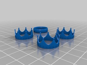 corona anello 3d stampa 3d print model - Mito3D