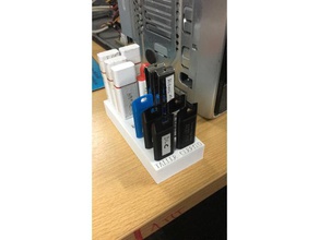 usb holder 14 pendrives porta para tool holders boxes 3d print model - Mito3D