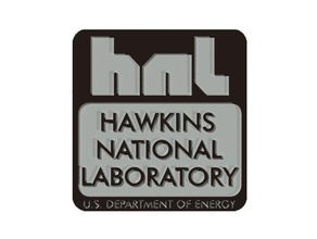 hawkins national laboratory unterzeichnen Zeichen logos Kühlschrank-magnet signage seltsamere Dinge 3d print model - Mito3D