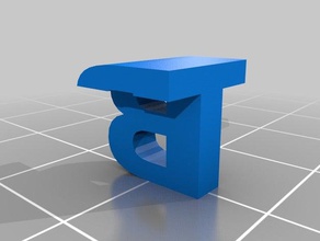 my customized two letter sculpture 3d print model - Mito3D