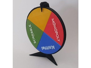 mini roue de la fortune jeu plateau des jeux société monopole le monopoly scrabble jouet les jouets roues yatzee 3d print model - Mito3D