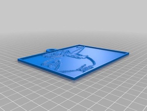 carter thomas 2d personalizado 3d print model - Mito3D