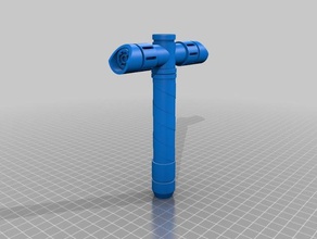 templar lightsaber props 3d print model - Mito3D