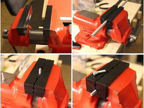 Kiefer fügt Bank vicevise york 80 tools den Schraubstock vice jaw inserts Backen 3d print model - Mito3D