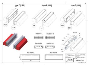 Kiefer fügt bench vice vise universal-version den Schraubstock - Einsätze jaw inserts 3d print model - Mito3D