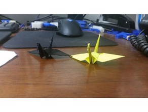 gru origami le scansioni repliche uccello 3d print model - Mito3D