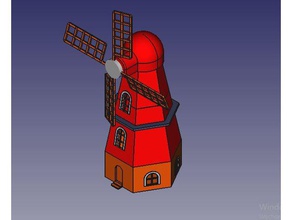 m&uumlhlexxl 3d drucken mhle Windmühle windmhle 3d print model - Mito3D