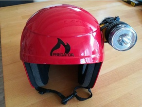 adaptador de montagem lâmpada predador capacete esporte ao ar livre combiflash lanterna norte do mergulhador corte total tocha 3d print model - Mito3D