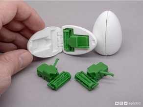 huevo sorpresa de 11 pequeños la cosechadora los juguetes juegos articulados combinador el pascua kinder imprimir-en-lugar embutidora media 3d print model - Mito3D