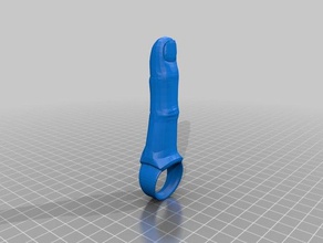 middle finger ring fuck you rings accessory fashion accessories fucks funny 3d print model - Mito3D