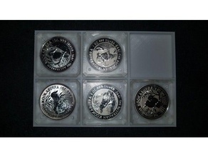 1 oz kookaburra coin stand silver silber 3d print model - Mito3D