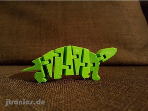 flexi belden kaplumbağa hayvanlar esnek 3d print model - Mito3D