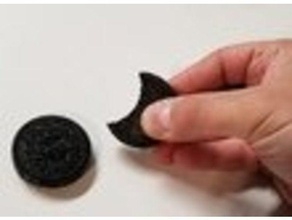 oreo bite restore cookie - magic trick coin cut illusion tricks 3d print model - Mito3D
