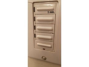 yedek tuvalet zamanlayıcı düğmesi diy parça 3d print model - Mito3D