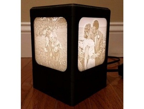lithopane light box decor gift gifts happy wife lamp led lighted mom mother mothers day nightlight night photography picture 3d print model - Mito3D