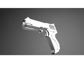 high-tech desert eagle Requisiten cosplay gun 3d print model - Mito3D