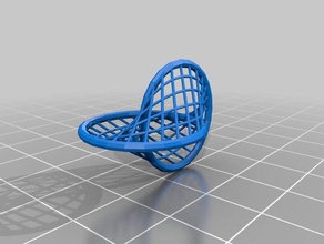 bridged oloid v1 math art 3d print model - Mito3D