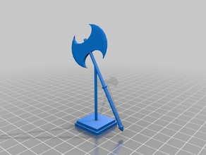 spiritual axe torm toy game accessories dd dungeons dragons gaming miniature tabletop 3d print model - Mito3D