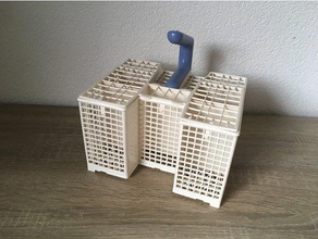 dishwasher cutlery basket bottom kitchen dining 3d print model - Mito3D