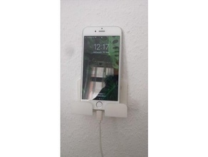 phone wall dock handy handyhalterung handystand halter holder universal mount hanger mounted 3d print model - Mito3D