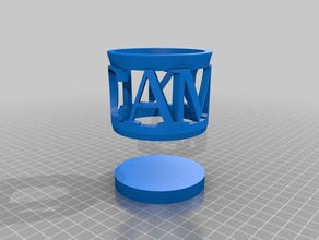 meine angepasste penholderwith Ihren Namen Modell Möbel 3d print model - Mito3D