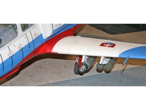 l-39 bombs pylon freewing 3d print model - Mito3D
