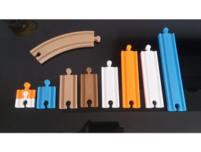 train en bois pièces compatibles ikea ensemble brio voie de chemin fer lillabo thomas les amis le 3d print model - Mito3D