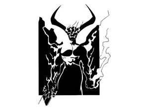surtur stencil customizer devil mythology norse norsemythology thor ragnarok 3d print model - Mito3D