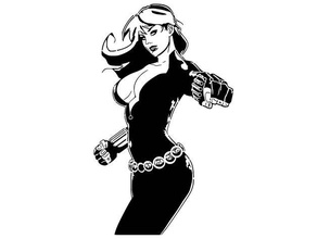 la viuda negra plantilla 4 2 d art agente alianovna vengadores final de navidad marvel comics studios natalia romanova el escudo spy protector solar 3d print model - Mito3D